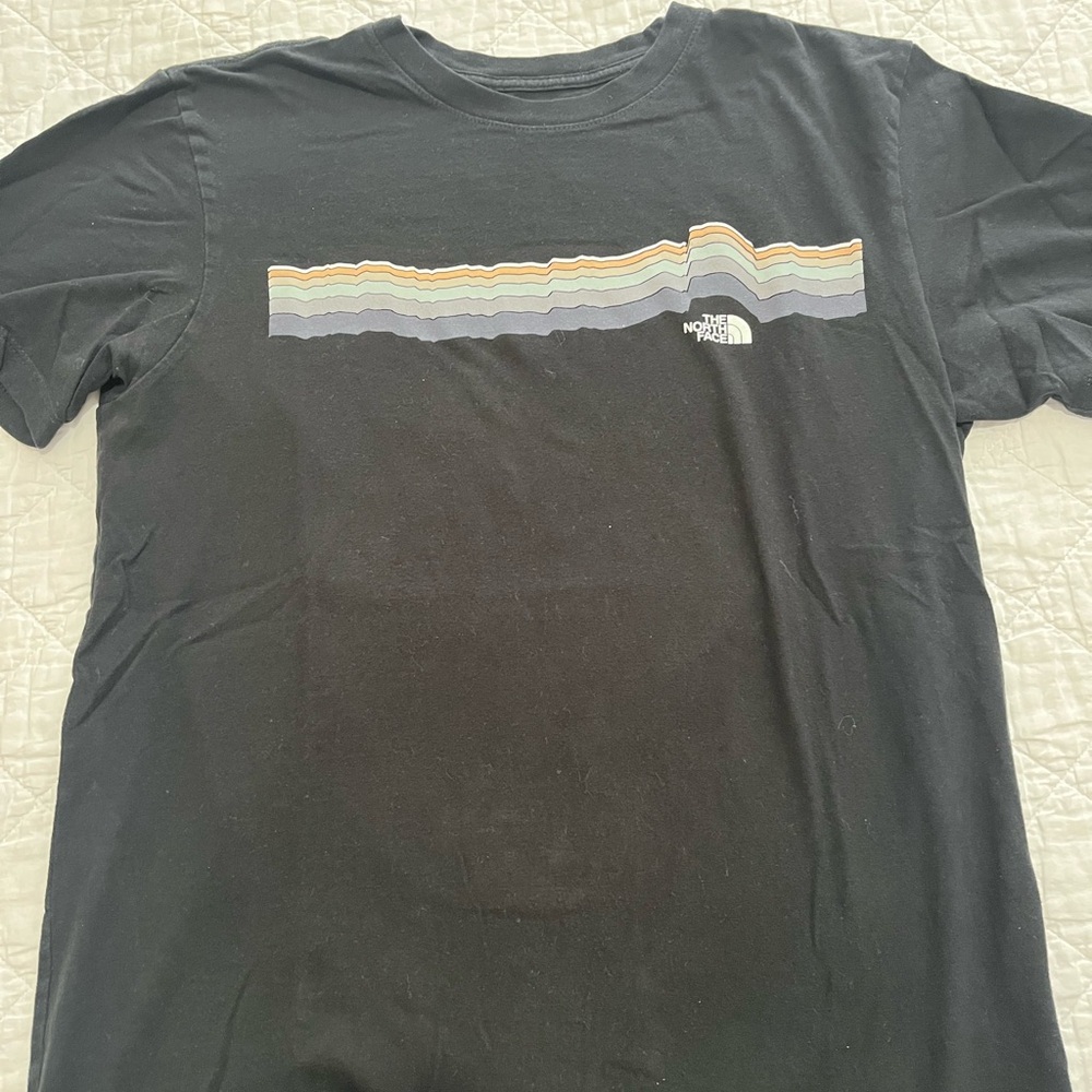 North Face Shirt Mens Small Short Sleeve Crew Neck Lightweight Black